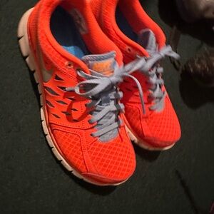 Nike Orange and Blue Athletic Shoes
